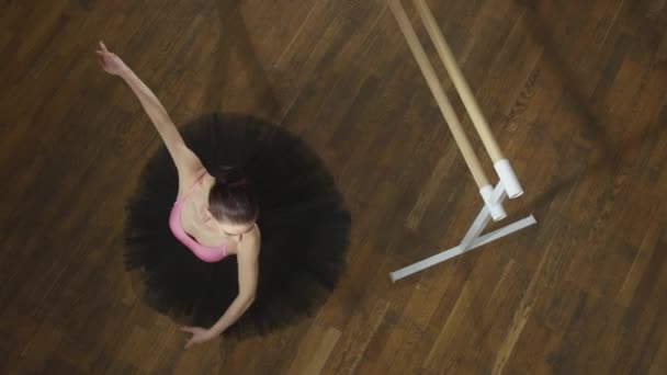 Mastering Ballet Intense Training Και Χορογραφία Για Μπαλαρίνες Στο Studio — Αρχείο Βίντεο
