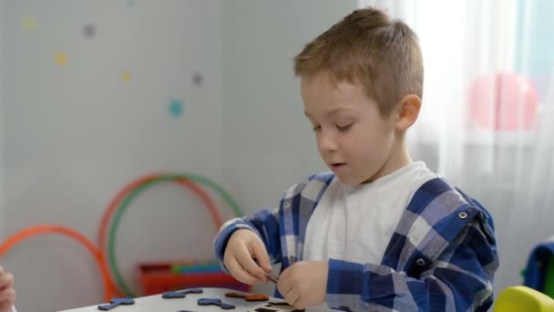 Aventures Apprentissage Amusantes Images Inspirantes Enfant Enseignant Participant Des Jeux — Video