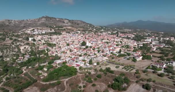 Wings Lefkara Cinematic Aerial Adventure Quaint Streets Rich History Cypriot — Vídeo de stock