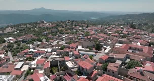 Вид Міський Пейзаж Лефкара Кіпр Історичне Туристичне Місце Давньою Архітектурою — стокове відео