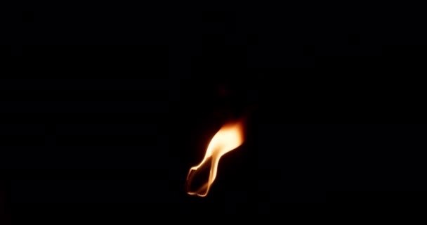 불타는 횃불의 비디오 배경에서 불꽃의 움직임 비디오 고품질 — 비디오