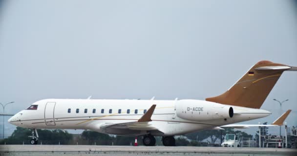 Răsfățați Luxul Confortul Neegalat Experiența Călătorie Privată Jet Business Înregistrare — Videoclip de stoc