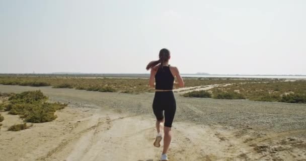 Stride Strength Empowering Your Fitness Goals Inspiring Journey Girls Vigorous — Stock Video