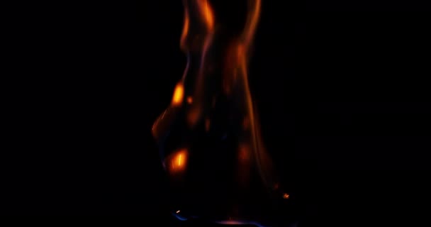 Etheral Fire Symphony Enchanting Slow Motion Visuals Flames Dancing Flickering — Stockvideo