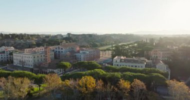 Hava Sezgileri: Roma 'nın Geçmişini Keşfetmek ve Şehrin Tarihi Yüreğinde Görsel Bir Yolculuk. Yüksek kalite 4k görüntü