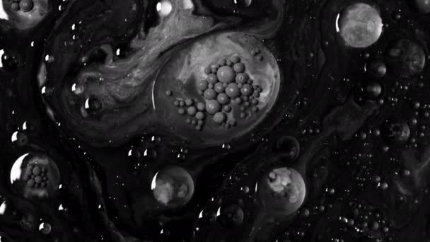 Biology Medicine Laboratory Study Intense Close Black Bacterial Cells Clean — стокове відео