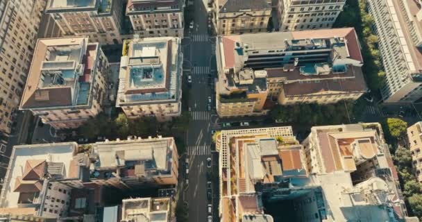 Вид Повітря Міський Міський Пейзаж Риму Італія Старі Вулиці Будинками — стокове відео