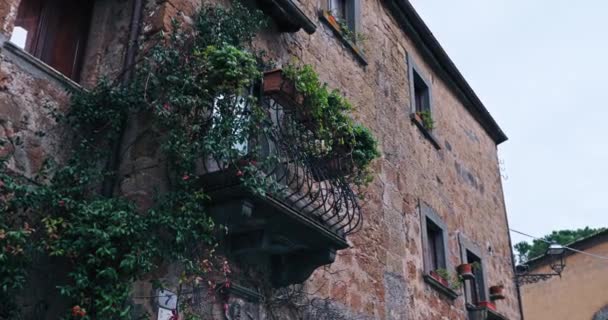 Wieczne Piękno Każdej Cegle Civita Bagnoregios Zachwycające Ulice Zabytkowe Domy — Wideo stockowe