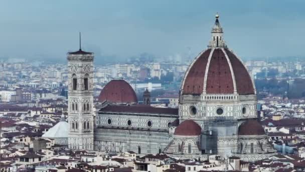 Odsłonięcie Renesansowych Marzeń Wstąpienie Antenową Odyseję Aby Uchwycić Wysokość Florencji — Wideo stockowe