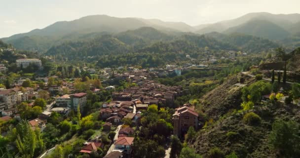 Αεροφωτογραφία Κακοπετριά Κυπριακό Αστικό Τοπίο Τουριστικός Προορισμός Του Νησιού Είναι — Αρχείο Βίντεο