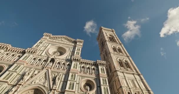 Florentinska Mästerverk Arkitektoniska Underverk Och Konstnärliga Rikedomar Basilikan Santa Maria — Stockvideo