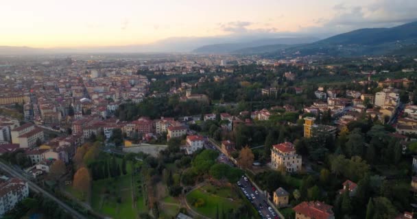 Podnoszenie Zmysłów Panoramiczna Ekspedycja Nad Florencją Zachwycający Pejzaż Miejski Ponadczasowe — Wideo stockowe