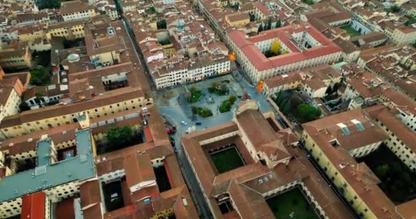 Tuscan Treasures Comprehensive Aerial Odyssey Capturing Florences Architectural Majesty Divided — Vídeo de stock