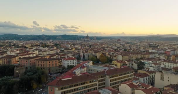 History Meets Sky Unveiling Charms Florences Historic Districts European Urban — Vídeos de Stock