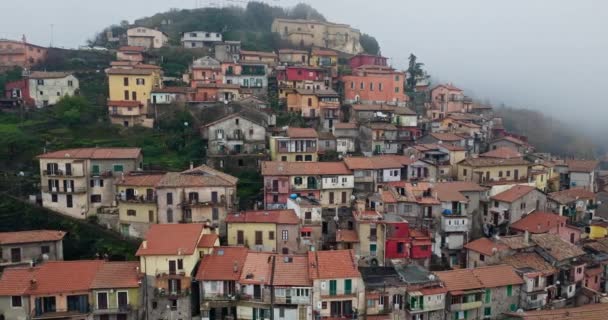 Rocca Papa Nın Büyüleyici Büyüsü Keşfeden Talya Tarihi Mimari Gizemli — Stok video