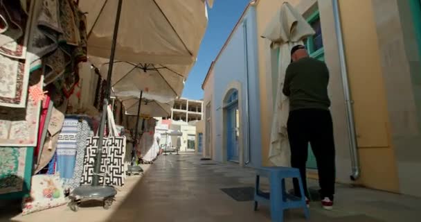 Paphos Kıbrıs Rum Kesimi Nin Şehir Mimari Harikaları Güzel Binalar — Stok video