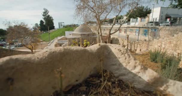 Paphos Ebedi Güzelliği Tarihi Turizm Merkezi Nin Mimarisini Vurguluyor Yüksek — Stok video