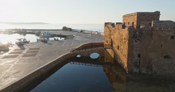 파포스 키프로스의 장엄함 요새의 풍부한 역사의 고품질 로열티 프리 스톡 비디오