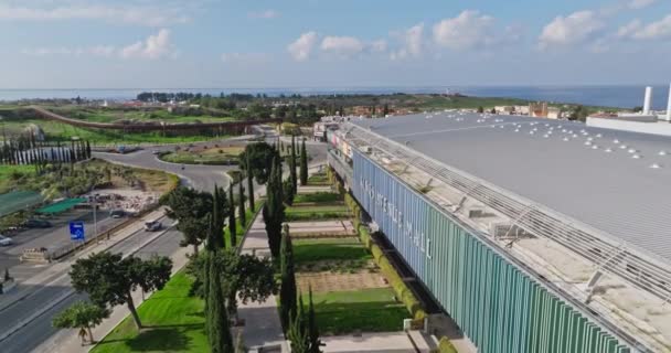 Pjalá Chipre Vista Aérea Del Paisaje Urbano Con Enfoque Arquitectura — Vídeos de Stock