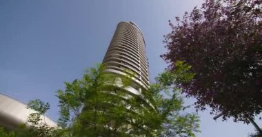 Lefkoşe şehri, Kıbrıs İş Kuleleri ve Kentsel Skyline. Yüksek kalite 4k görüntü