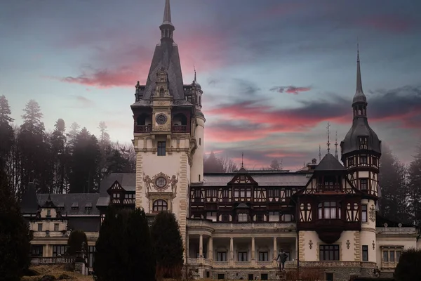 Brasov Rumänien Schloss Peles — Stockfoto