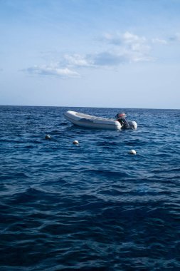 Tourist boat in the Red Sea, near Sharm El, Sheikh.