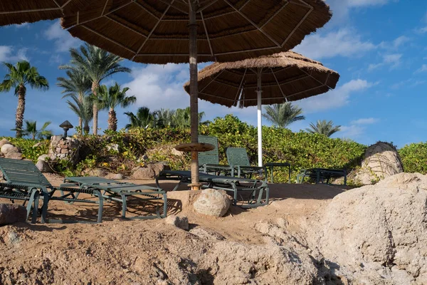 Relax Umbrella Beach Red Sea Egypt — Foto de Stock