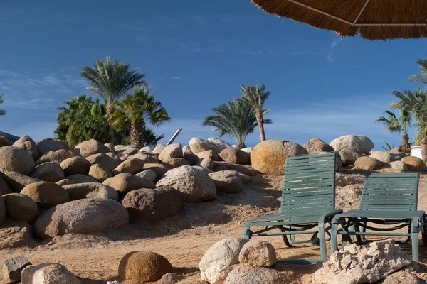 Relax Umbrella Beach Red Sea Egypt — Fotografia de Stock