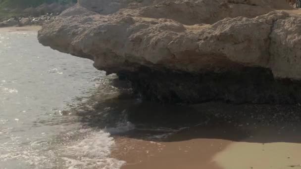 Tormenta Épica Mar Oleaje Marino Las Rocas Del Mar Rojo — Vídeos de Stock