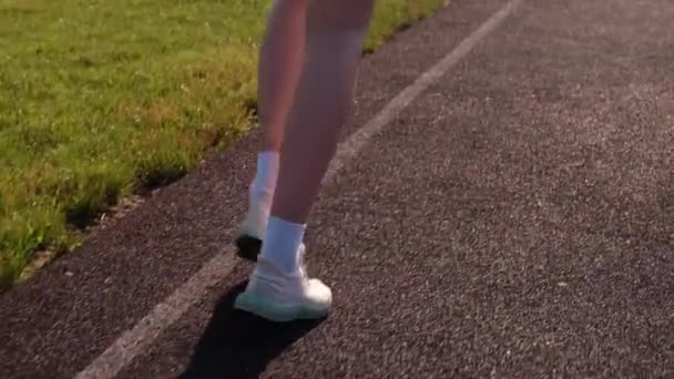 Corredor Fitness Ejercicio Corredor Cardio Jogging Entrenamiento Atleta Amanecer Correr — Vídeos de Stock