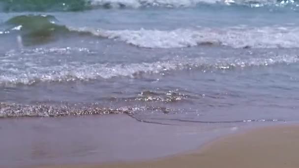 Приморські Хвилі Мальовничі Морські Пейзажі Ідеально Підходить Просування Прибережних Готелів — стокове відео