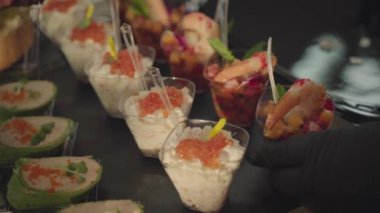 Food appetizer for party with friend