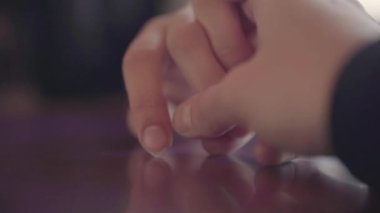 Beautiful hands of people in love. Tenderness and sensitivity