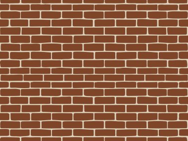 Geleneksel yatay düzende dizilmiş kırmızı tuğla deseni.