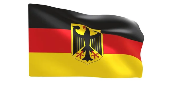Γερμανία Κυματίζει Σημαία Εικονογράφηση Διανύσματος — Φωτογραφία Αρχείου