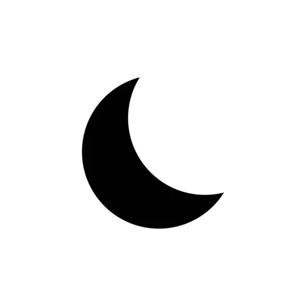 Рука Намальована Чорним Небесним Місяцем Фази Ізольовані Білому Тлі Вектор — стоковий вектор