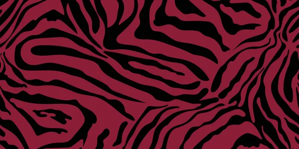 摘要现代Viva Magenta背景 2023年的流行色彩 高级横幅 斑马纹 动物皮 抽象图案 线条背景 — 图库矢量图片
