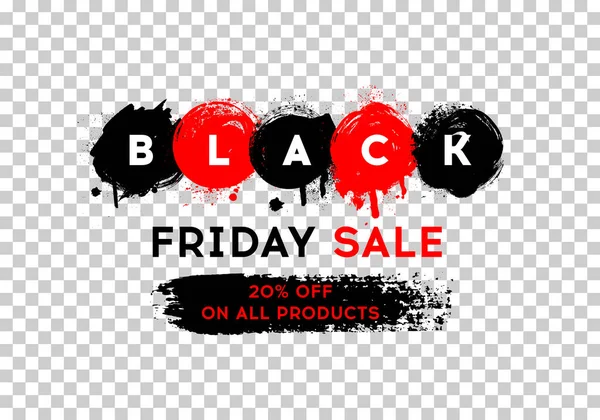 Black Friday Sale Black Web Banner Poster Sale Original Inscription — Stock Vector