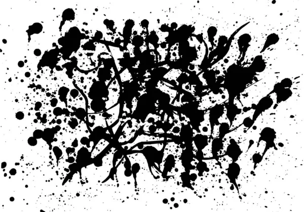 Jeu Éclaboussures Sur Fond Blanc Illustration Vectorielle Encre Éclaboussure Isolée — Image vectorielle