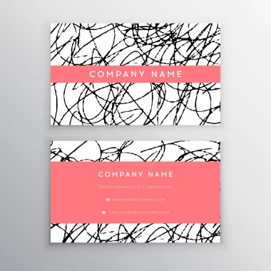 Lüks, Modern ve Zarif İş Kartı Tasarım şablonu, vektör illüstrasyon tasarımı. Temiz kartvizit