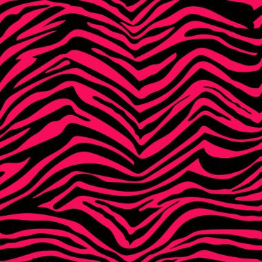 Zebra Stripes Seamless Pattern. Animal print background for fabric, textile, design, advertising banner.