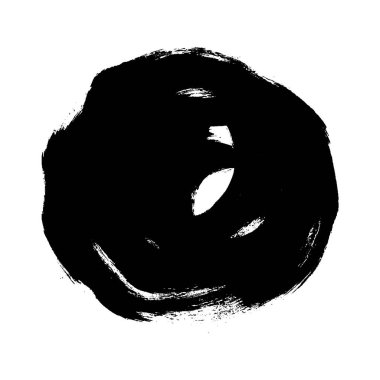 Mürekkep fırçası darbeleri. Grunge fırça darbeleri arka planda. Grunge dokusu arka planda. Fırça darbeleri dokuyu etkiler. Siyah fırça darbeleri beyaz arkaplanda izole edilmiş. Fırça darbeleri grunge arkaplanı.