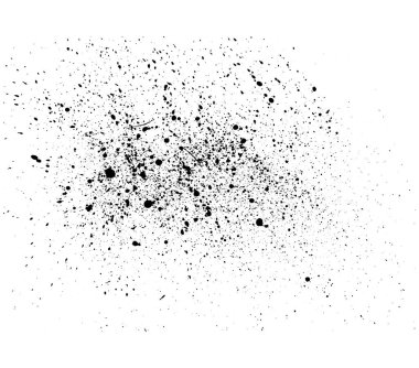 Mürekkep sıçraması. Mürekkep fırçası darbeleri. Boya sıçrama arkaplanı. Vektör çizimi. Vektör damlaları. Sıçrama Arkaplanı. Siyah Mürekkep Damlaları. Sprey boya sıçraması. Kuru temizleme ve sıçrama. Grunge Mürekkep lekeleri.