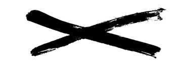 Siyah fırça darbeleri beyaz arkaplanda izole edilmiş. Kuru Fırça Darbeleri ve Tırmalamalar Retro Grunge Arka planı. Fırça darbesi dokusu. Siyah mürekkep, boya sıçraması..