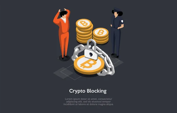 Législation Crypto Monnaie Réglementation Juridique Monnaie Numérique Loi Sur Blockchain — Image vectorielle