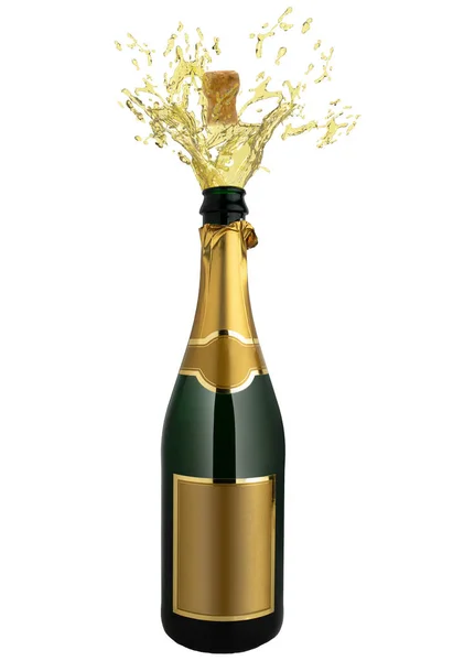 Шампанское Брызгает Фоне Траспэра Концепция Празднования Праздничная Тема Лицензионные Стоковые Изображения