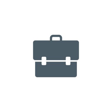 Evrak çantası simgesi, beyaz arkaplanda vektör simgesi, EPS 10