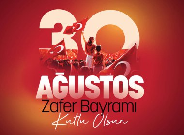 Vatansever bir Türk kadınının temsilcisi, Zafer Günü 'nü insanlarla birlikte kutluyor. 