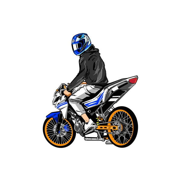 Ilustração Vetorial Livre Motocicleta — Vetor de Stock
