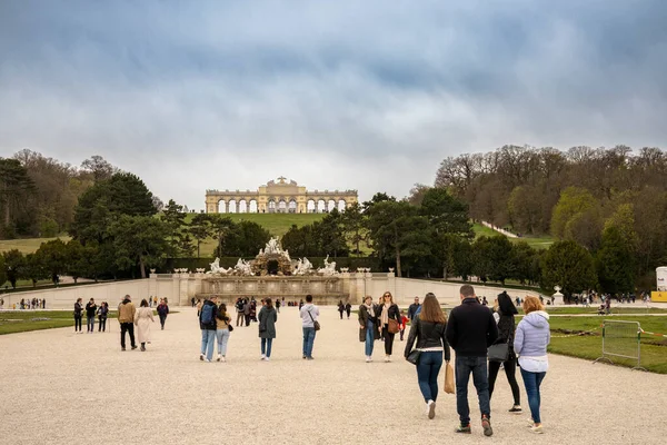 stock image Castle gardens Schloss Schonbrunn